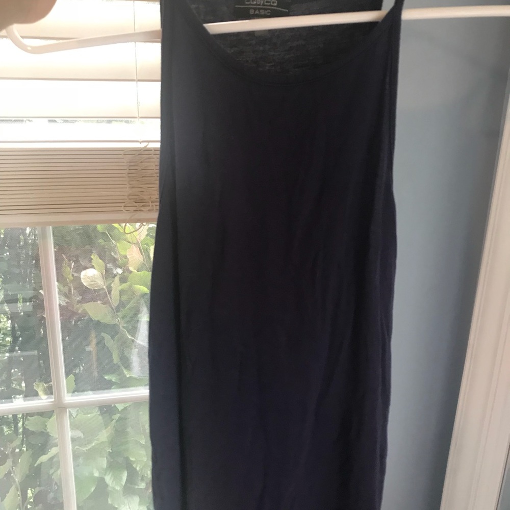 navy blue tank top